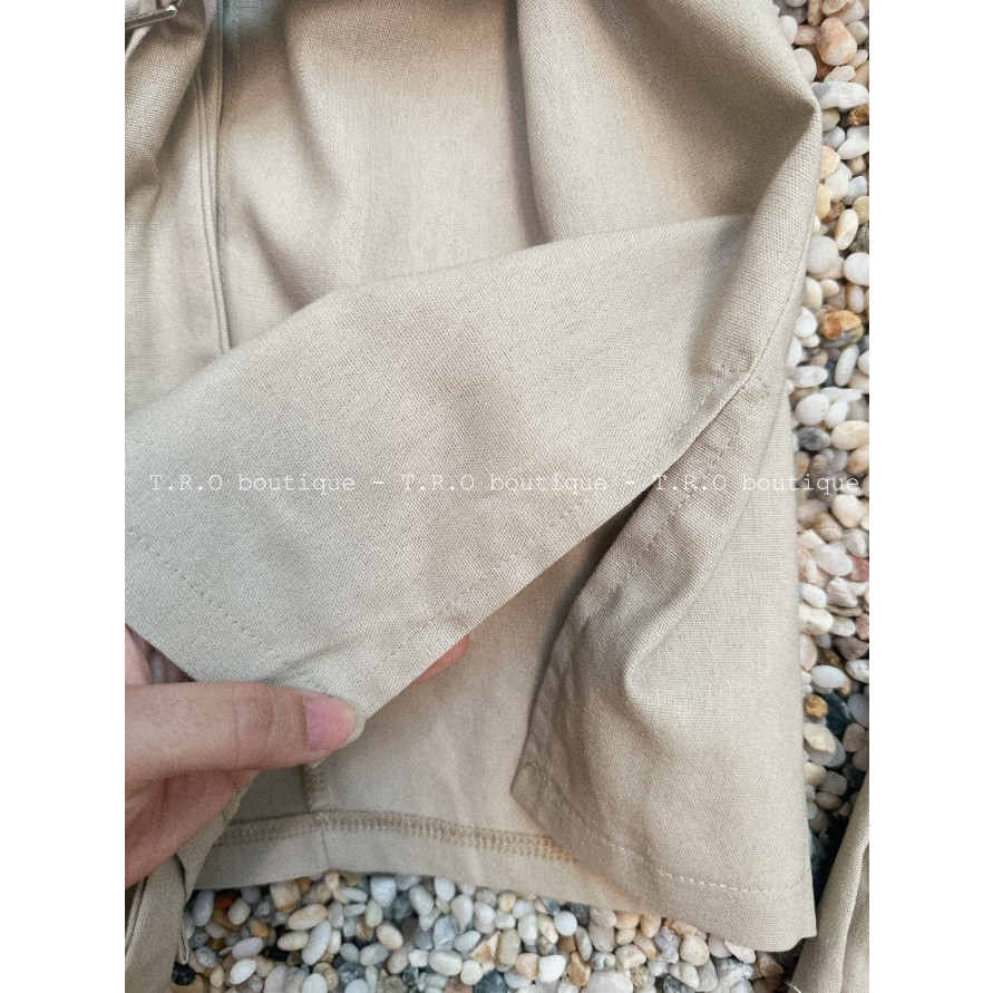 Set thô đũi thắt eo phong cáchmenswear cực sang chảnh hút mắt hàng QCCC