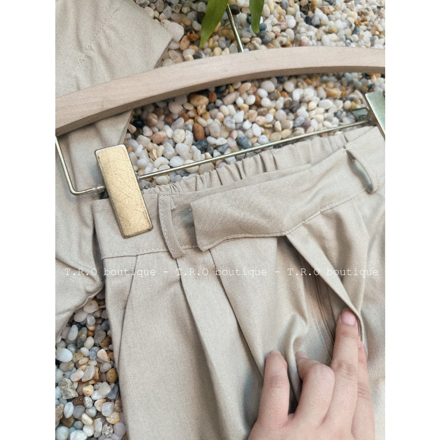 Set thô đũi thắt eo phong cáchmenswear cực sang chảnh hút mắt hàng QCCC