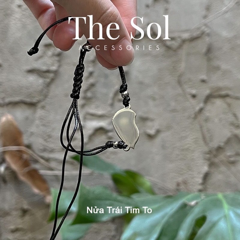 Lắc Tay/ Vòng Tay Đôi Thép Titan Mặt Trái Tim Dành Cho Couple thesol.accessories
