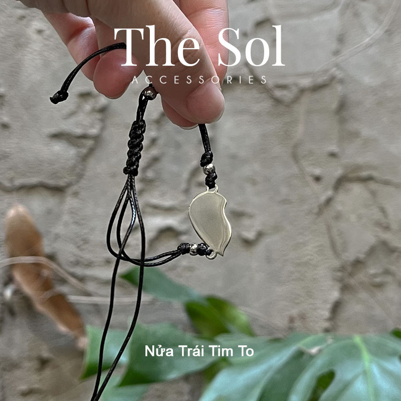 Lắc Tay/ Vòng Tay Đôi Thép Titan Mặt Trái Tim Dành Cho Couple thesol.accessories