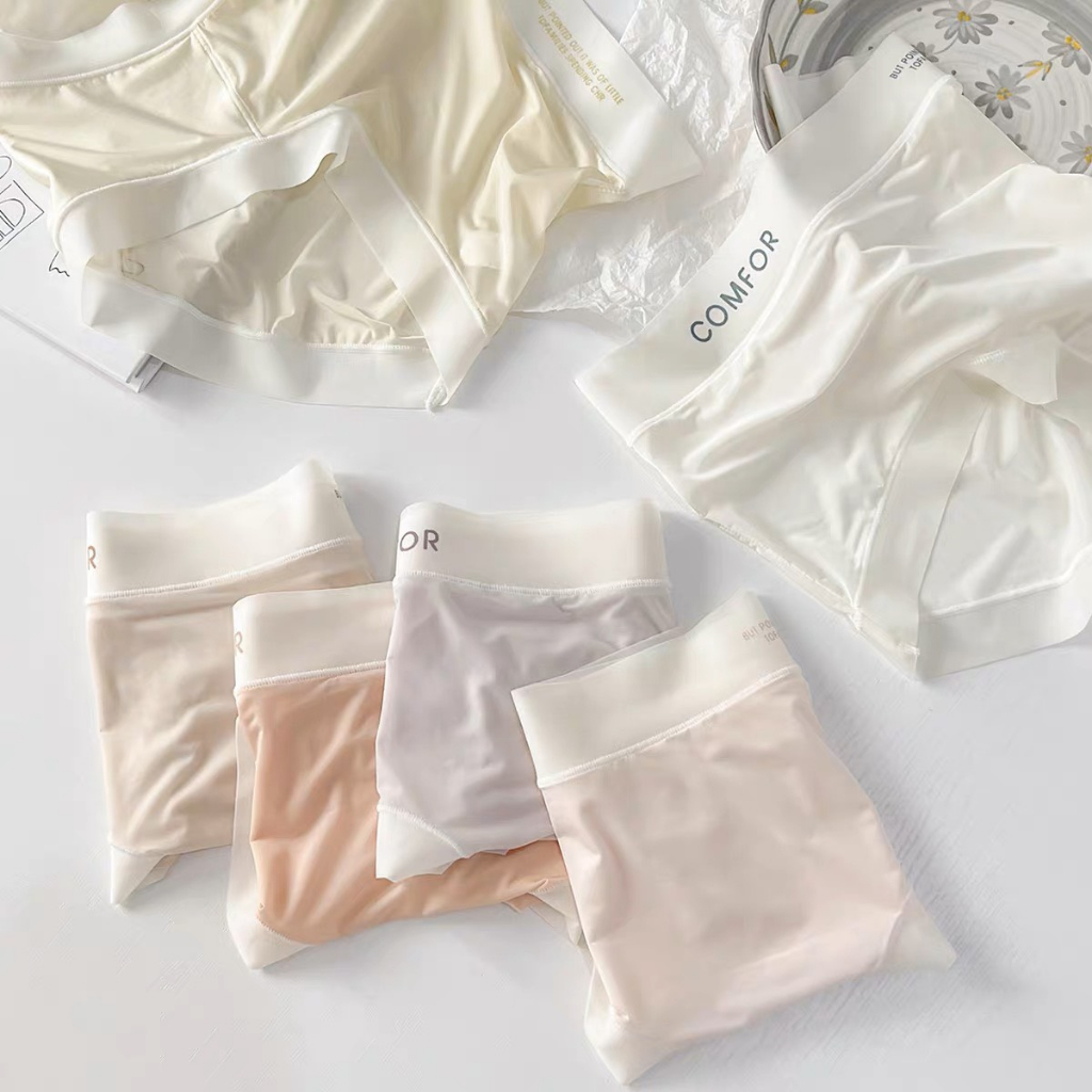 { Mẫu Mới} COMBO 10 Quần lót su nữ lụa băng quần chip nữ tàng hình cạp cao Comfort