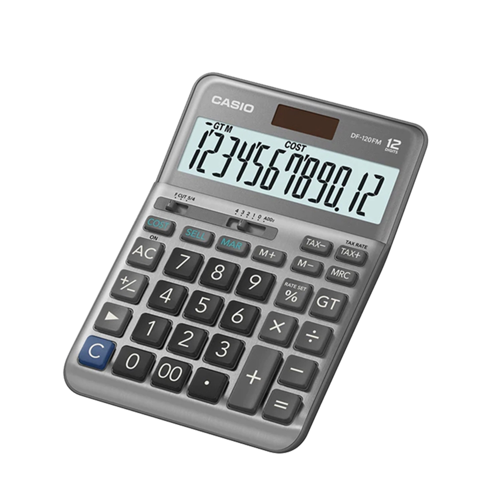 Máy tính Casio DF-120FM dành cho cửa hàng, shop bán hàng và văn phòng