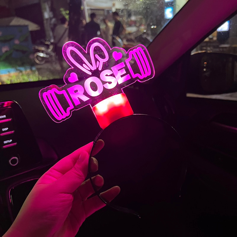 Bờm băng đô Blackpink , chữ led nổi bật