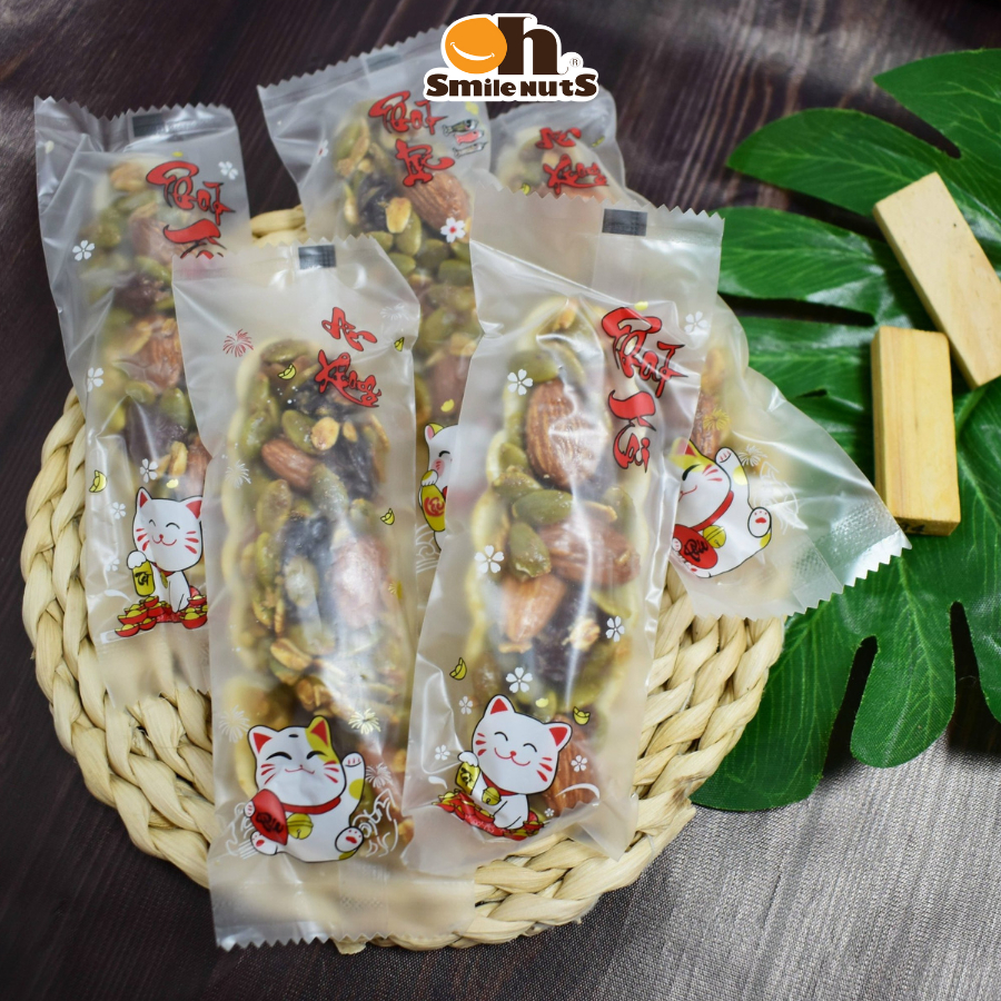 Bánh Thuyền Mix Hạt Dinh Dưỡng Oh Smile nuts - Bánh Hạt Ngũ Cốc - 1 cái