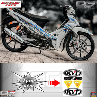 Tem rời sirius - in decal 3 lớp - ko bay màu