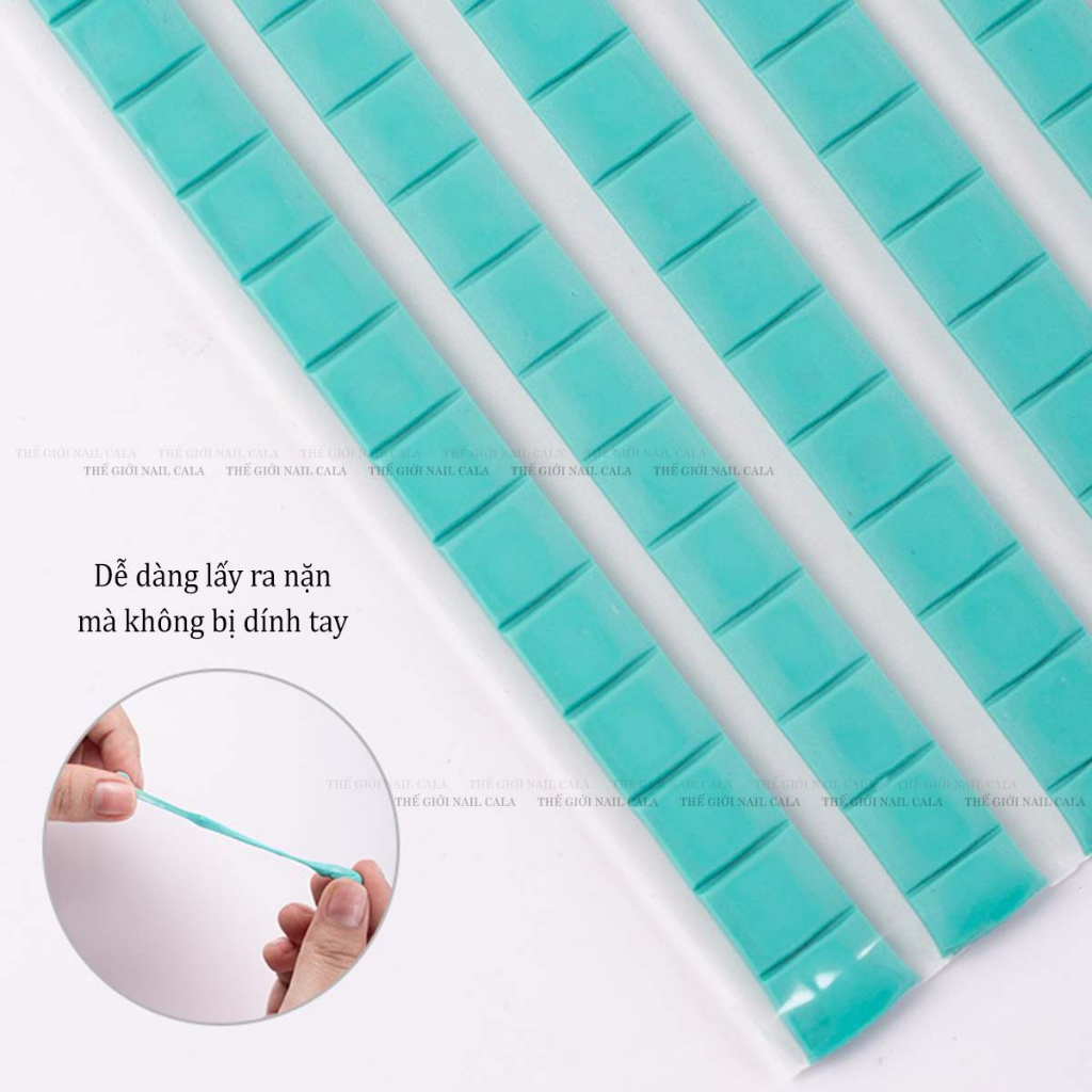 Cao su gắn móng 102 miếng đa năng - Keo dán móng giả tập vẽ nail -  Phụ kiện nail mi chuyên dụng