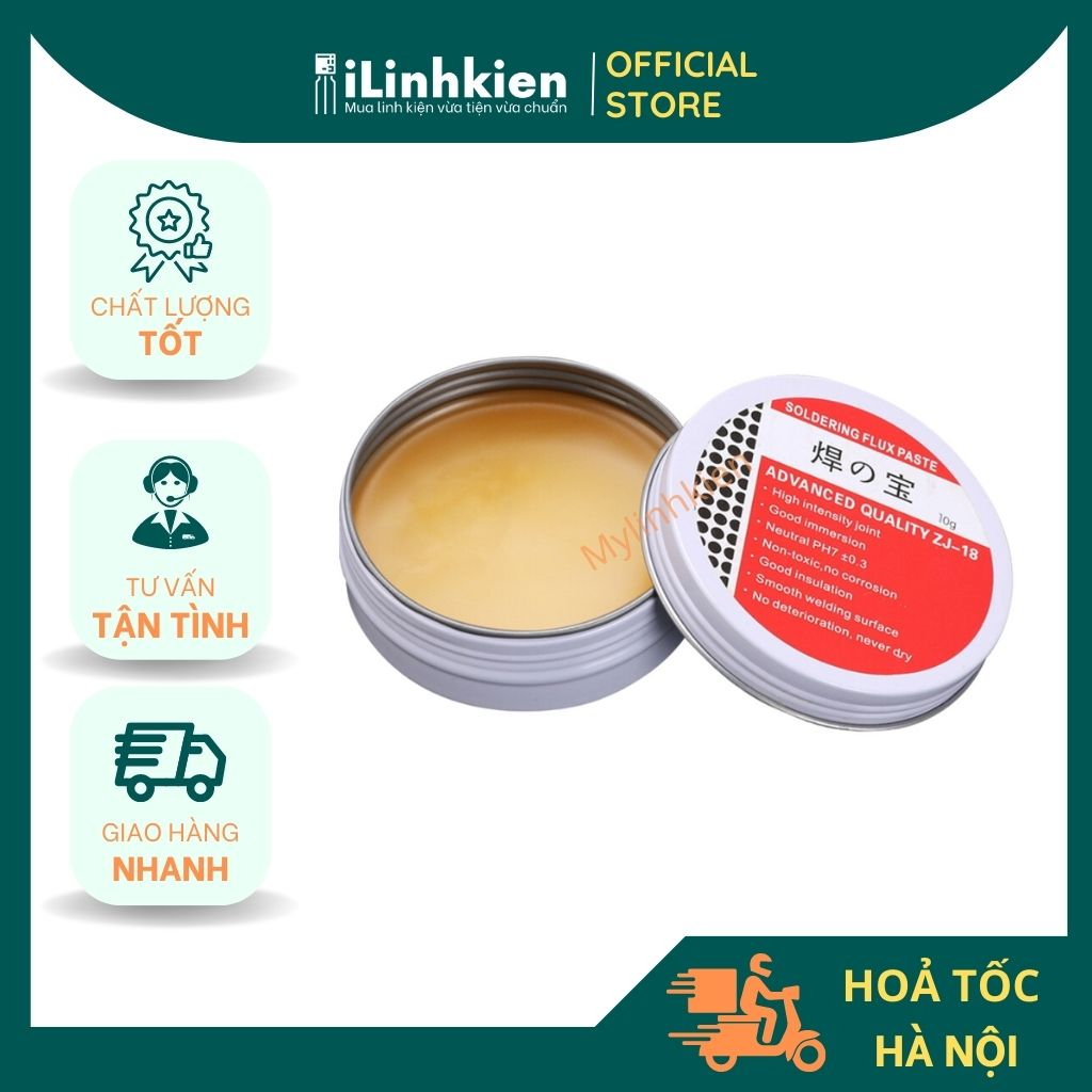 Mỡ hàn thiếc hỗ trợ hàn mạch hộp sắt 50g chất lượng tốt.