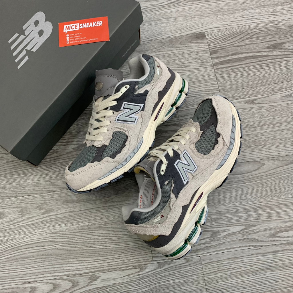 Giày Thể Thao Cổ Thấp New Balance 2002r Protection Pack Rain Cloud Màu Xám - NICE SNEAKER | Chất lượng siêu cấp.Giày Adi