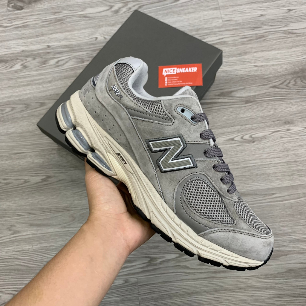 Giày New Blance 2002r Grey Korea Basic, NB xám trằn Full Box - NICE SNEAKER | Chất lượng siêu cấp.