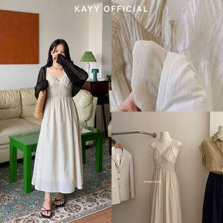 KAYY. Váy 2 dây chun eo viền ren _ V80085 ( ảnh thật )