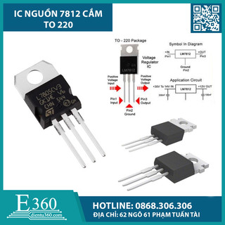 Ic nguồn 7812 cắm to 220