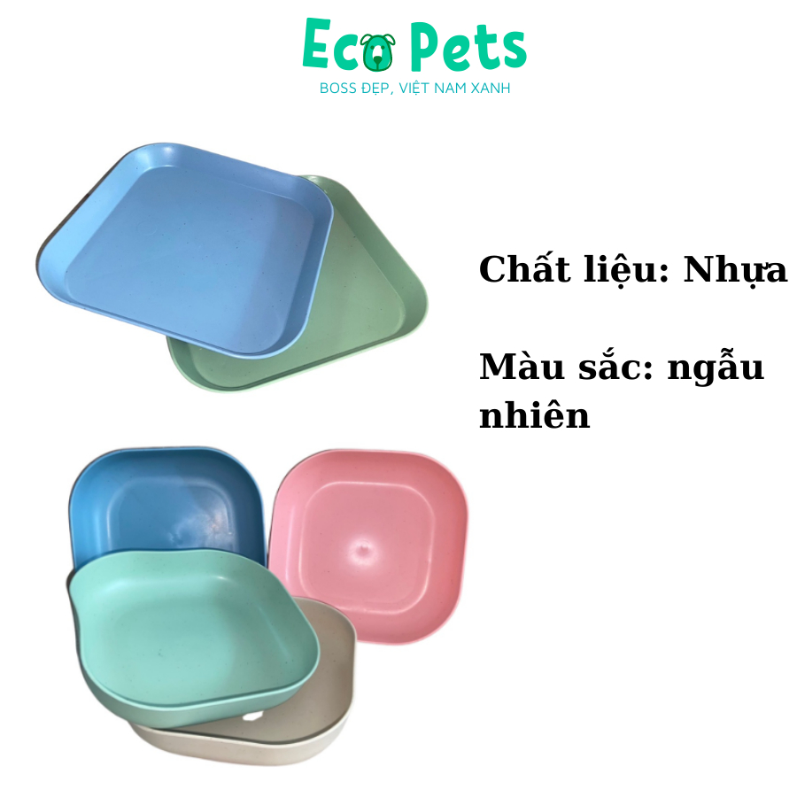 Bát ăn chó mèo ECOPETS chia khẩu phần tiện lợi chén ăn cao cấp chó mèo phụ kiện chén ăn thú cưng  nhỏ gọn an toàn