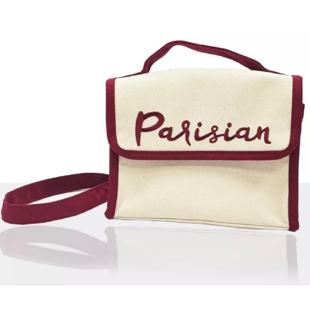 Túi vải đeo chéo thời trang Canvas túi Parisian