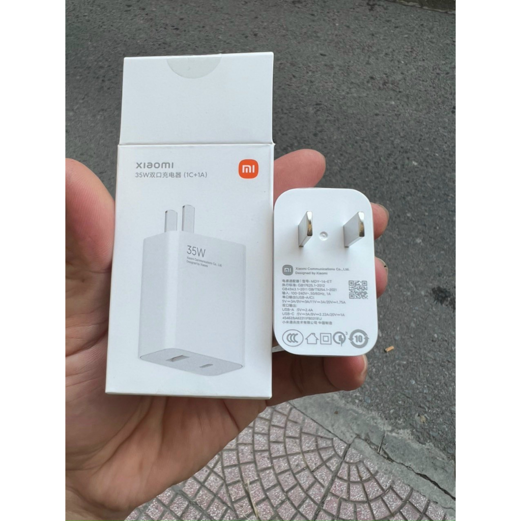 Bộ Củ + cáp Sạc Xiaomi Mi 67W GaN 1C1A/Xiaomi 35W 1A1C Hai Cổng USB-A / USB-C Cho Điện Thoại / Máy Tính Bảng / Laptop