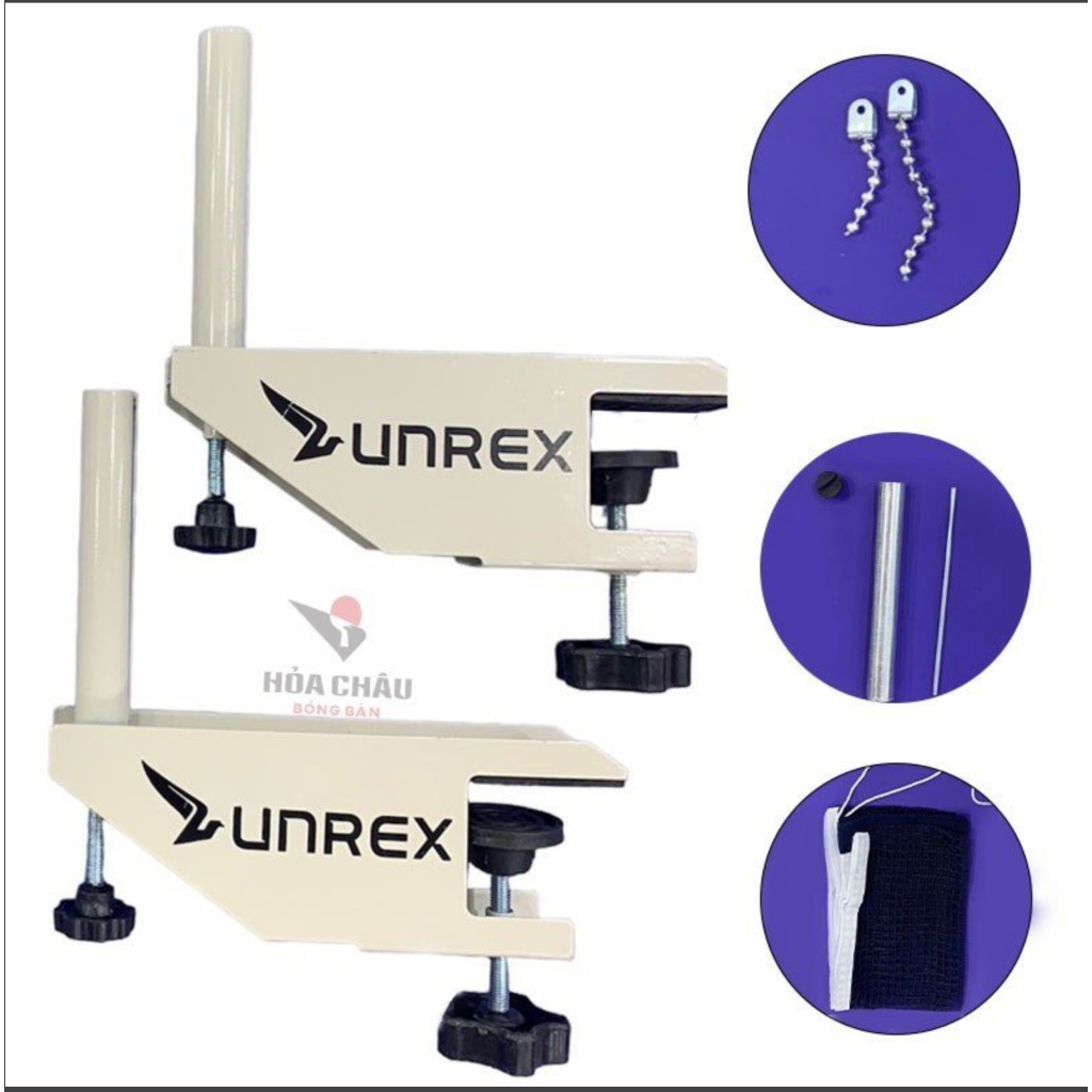 Bộ phụ kiện lưới bàn bóng bàn thương hiệu Unrex