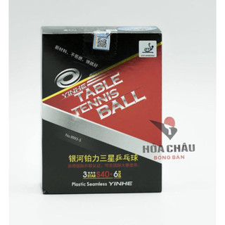 Bóng Yinhe ITTF không viền S40+ ( Yinhe đỏ) 9993-S