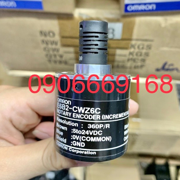 Encoder OMRON E6B2-CWZ6C 100 Xung 200 Xung 360 Xung 500 Xung 1000 Xung 1024 Xung 2000 Xung
