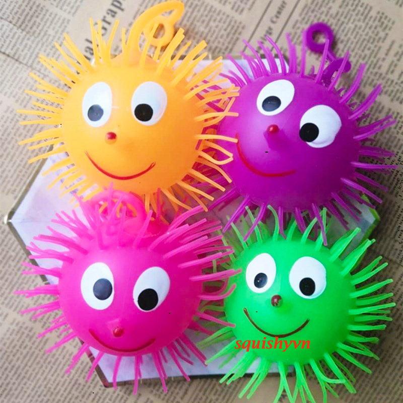 CON SIDA mềm dẻo⚡ HOT TREND ⚡ Quả Chôm Chôm Squishy Mochi Cute, Đồ Chơi Xả Stress Dễ Thương Xua Tan 
