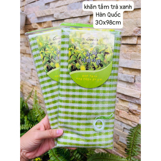 Khăn tắm cọ lưng Hàn Quốc Trà xanh