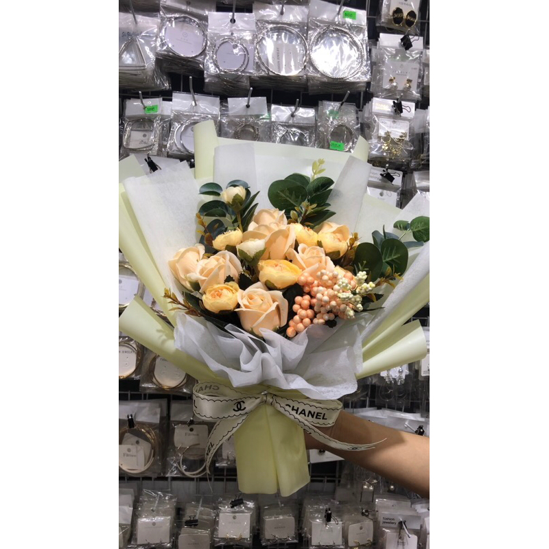 BÓ HOA LỤA ,HOA SÁP CAO CẤP BÓ KIỂU HÀN QUỐC