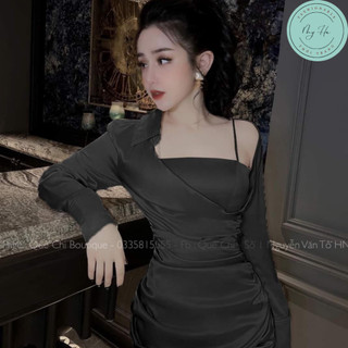 Đầm qc dự tiệc lụa mềm mịn cao cấp