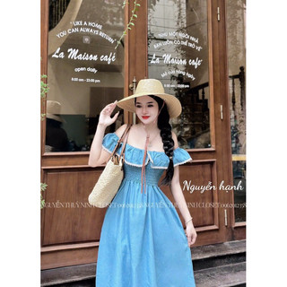 VÁY BÒ GIẤY TRỄ VAI