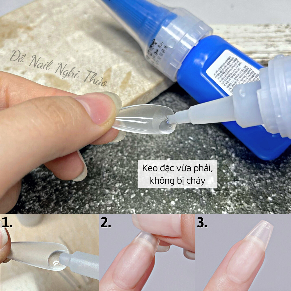 Keo 401 chính hãng NGHI THẢO gắn móng siêu chắc 20g