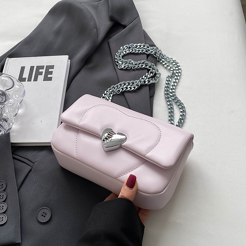 Túi xách nữ đẹp đeo chéo kẹp nách đi tiệc đi chơi giá rẻ cao cấp thời trang Hàn Quốc khóa tim TX0129 Hana Bags