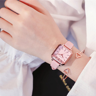 Đồng Hồ Nữ ULZZANG 5029 Dây Da Mềm, Mặt Vuông Cổ Điển - HÀNG CHÍNH HÃNG  [CÓ VIDEO_ẢNH THẬT]