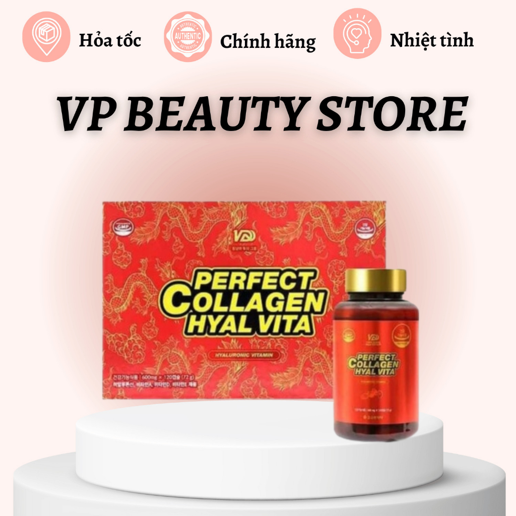 Viên Uống Collagen Đến Từ Hàn Quốc Perfect Hyal Vita - 120 viên