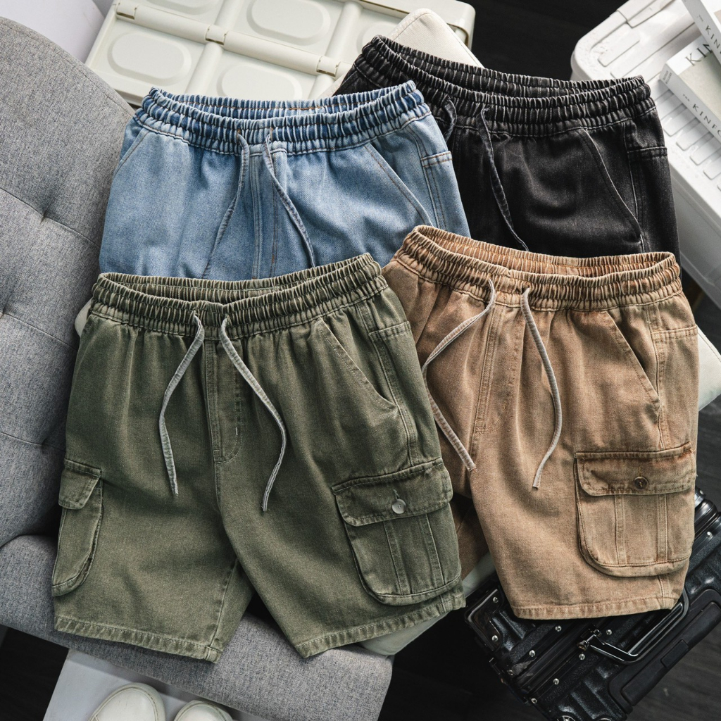 QUẦN SHORT JEAN TÚI HỘP KAF MAN VNXK VẢI DƯ HÃNG SIÊU XỊN