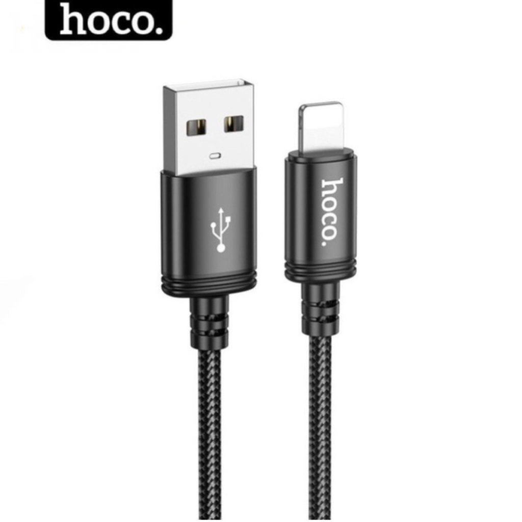 Dây sạc bọc dù HOCO dài 1m 2m 3m Cáp sạc dùng cho 6 7 8 xsmax 11 12 13 ... hocomall