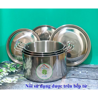  Nồi inox luộc gà  có các đường kính từ 24cm đến 32cm  