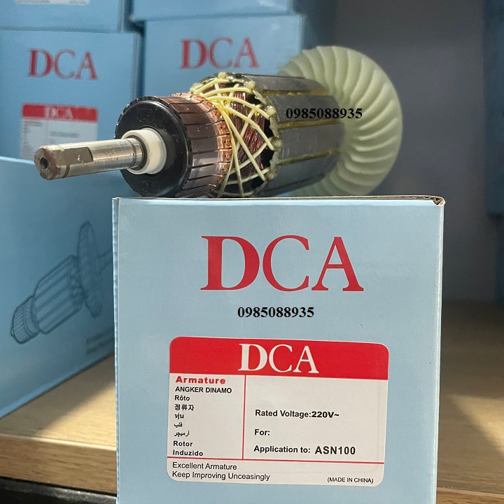 Rô to máy đánh xước Inox ASN100 DCA 100% dây đồng - Rotor máy tạo xước DSN100 dongcheng