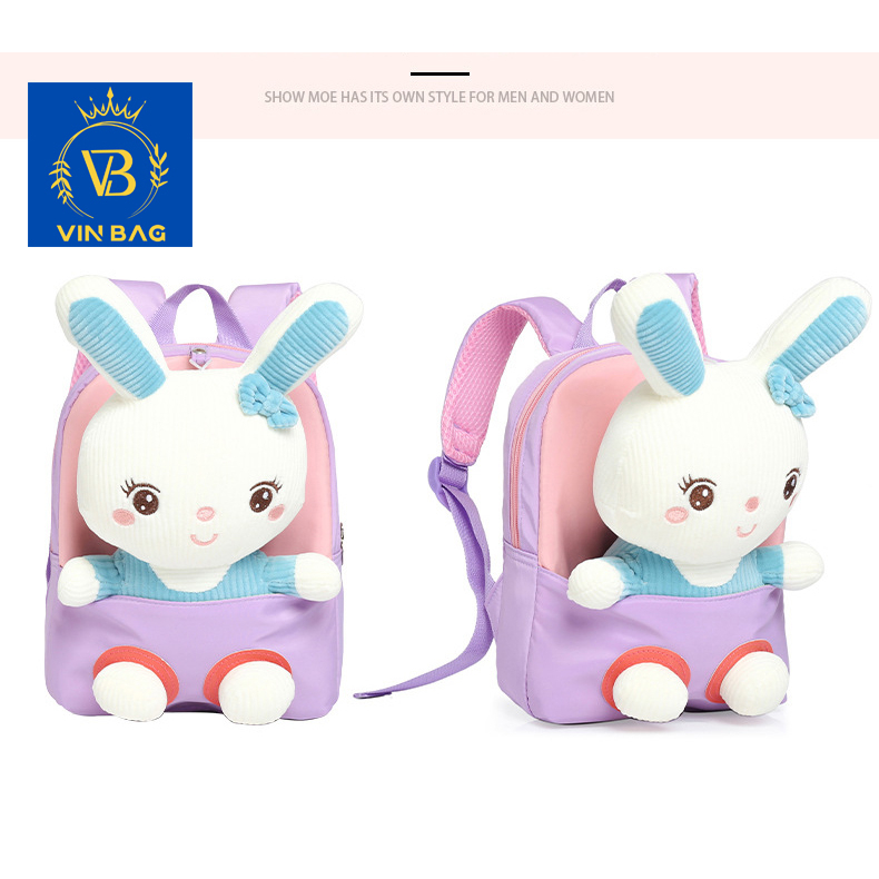 Balo mẫu giáo kèm thú bông đáng yêu và ngộ nghĩnh, cặp mầm non cho bé trai và bé gái đang là trend của năm 2023