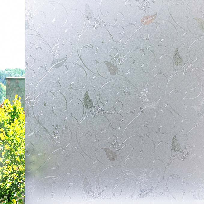 Decal mờ 3D dán kính không keo K40