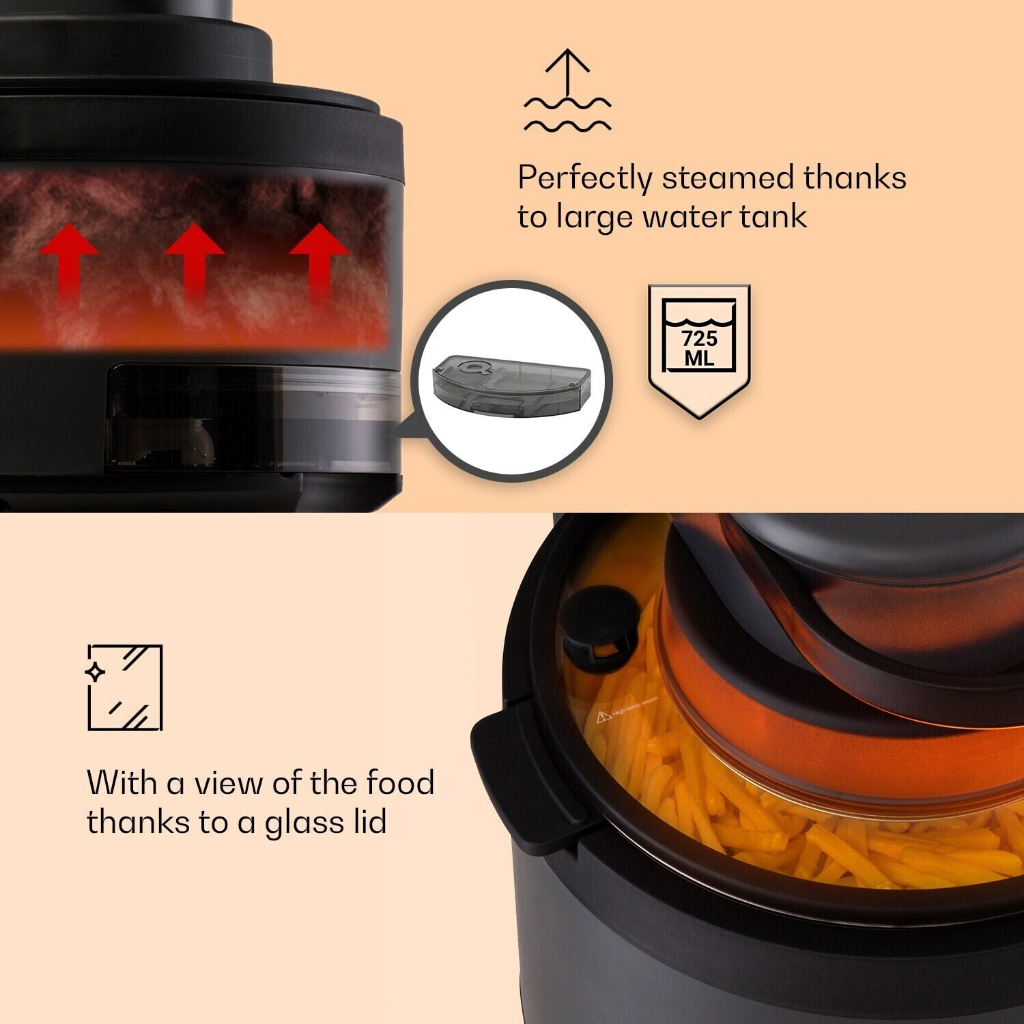 NỒI CHIÊN HẤP KHÔNG KHÍ KLARSTEIN VENDURE 5L