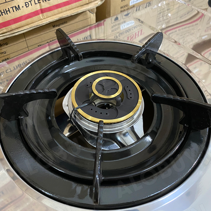 Bếp gas khung inox FUJISHI KI-202T - MÂM CHIA LỬA ĐỒNG NGUYÊN KHỐI LỚN - Tiết kiệm gas - Bảo hành chính hãng 1 năm