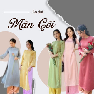 Áo Dài Suông Lụa cao cấp Mân Côi - Đã kèm Quần ( có nhiều màu)