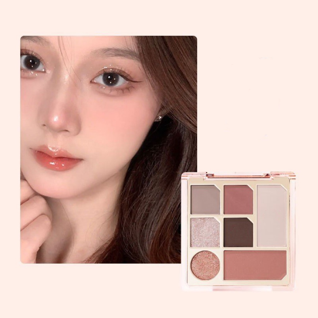 Bảng phấn mắt 7 màu BIYA vườn hoa tiểu thư Pink Fog Garden Eye Shadow Plate BIYA05