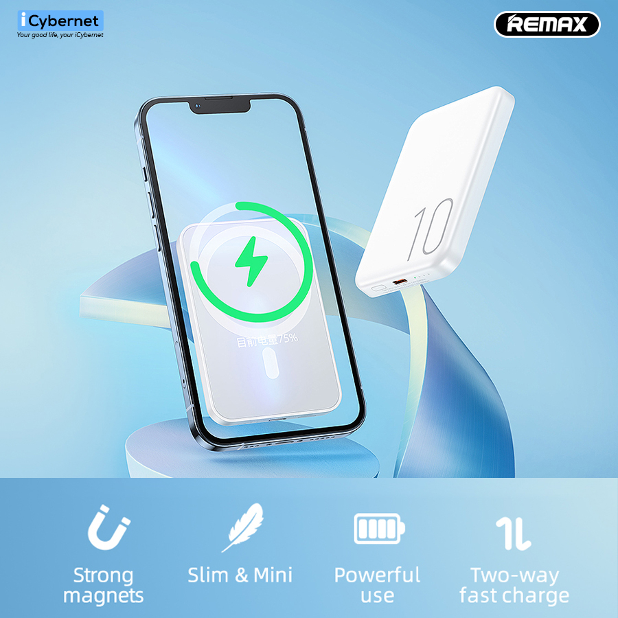 Pin sạc dự phòng sạc nhanh Remax RPP-65 10000mAh sạc không dây wireless 15W - hỗ trợ PD 20W