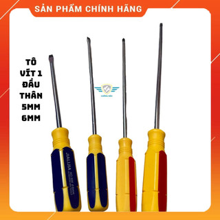 Tua vít 4 cạnh 2 cạnh thân 5mm 6mm, tô vít 1 đầu 2 cạnh 4 cạnh
