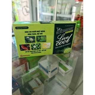 Bột sủi thanh nhiệt Livecool - Hương chanh, dưa gang