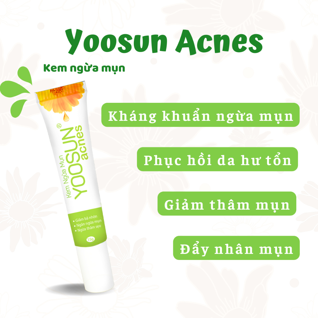 Kem Yoosun Acnes ngừa mụn giảm thâm ngăn ngừa thâm sẹo - Tuýp 15g