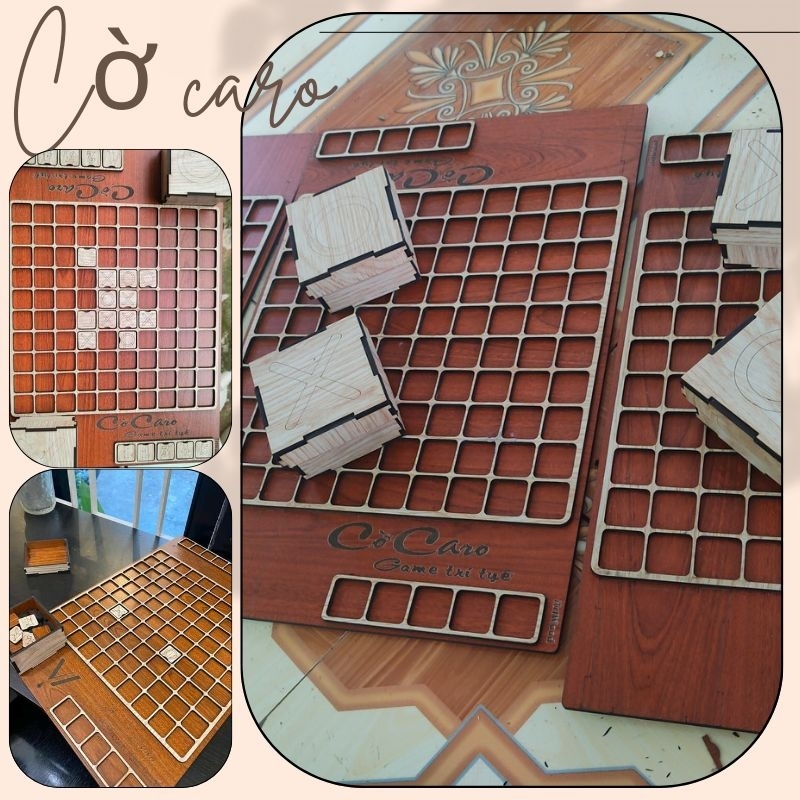 Đẳng cấp với Bộ Cờ Caro Gỗ & Hộp Đựng Quân Cờ - Sự lựa chọn hoàn hảo | Giao hàng nhanh, giá tốt | Mua ngay trên Shopee !