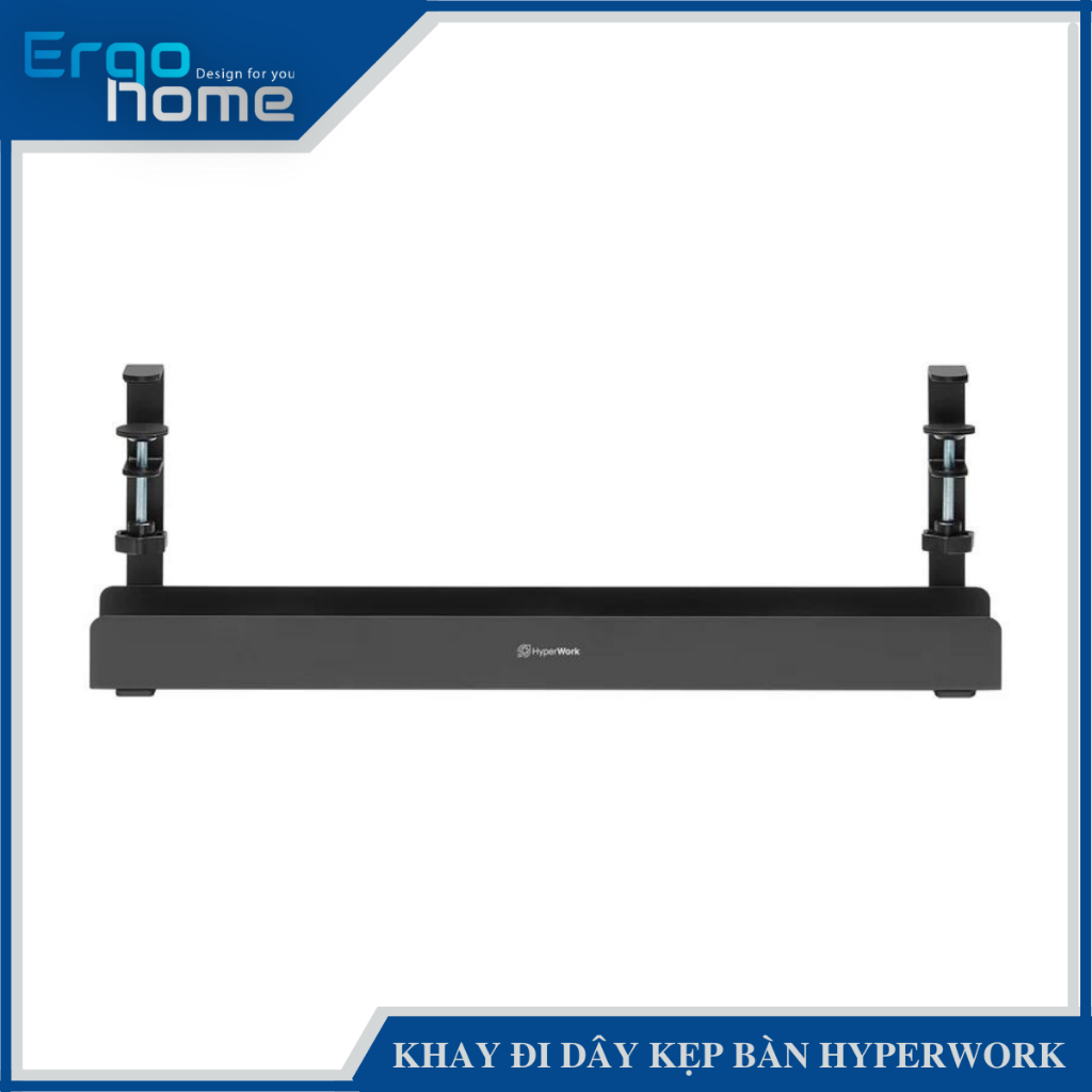 Khay đi dây kẹp bàn HyperWork - Tải trọng 10kg - Bảo hành 12 tháng  - ERGOHOME