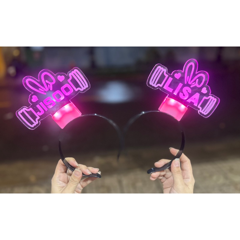 Gậy Đèn, Cài Tóc Đèn Phát Sáng Cổ Vũ BLACKPINK Xinh Xắn
