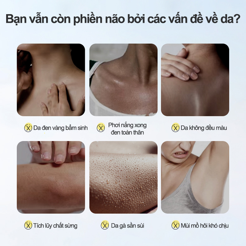 Sữa tắm trắng da Muối biển Sữa tắm tẩy tế bào 380ml tẩy da chết làm sạch sâu bụi bẩn dưới da làm sáng màu da