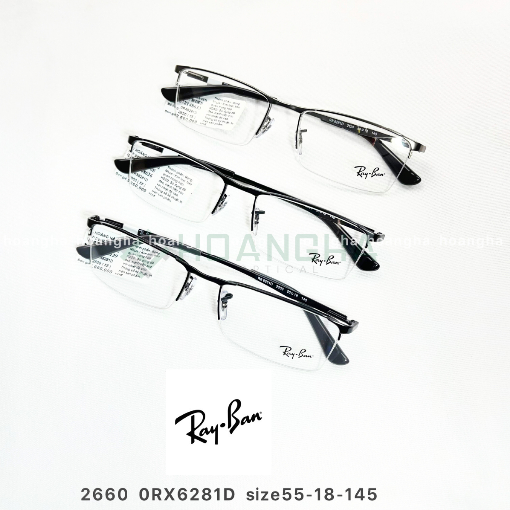 Gọng kính 0RX6281D-2620 Rayban, Gọng Cận