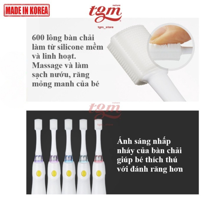 Đầu Thay Thế Bàn Chải Điện Đánh Răng TGM Chính Hãng Chống Nước Siêu Xịn Bảo vệ Răng Miệng Từ Khi 6 Tháng Tuổi